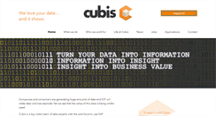 Desktop Screenshot of cubis.be