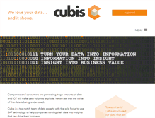 Tablet Screenshot of cubis.be